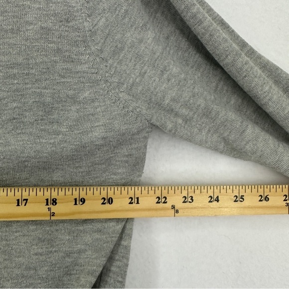 H&M Sweater Round Neck Long Dolman Sleeve Knit Woman’s L Gray - Picture 7 of 10